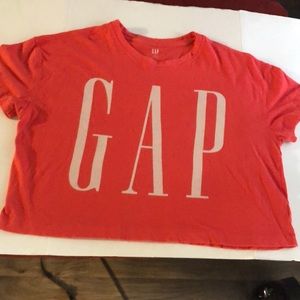 Gap Crop Orange T-Shirt